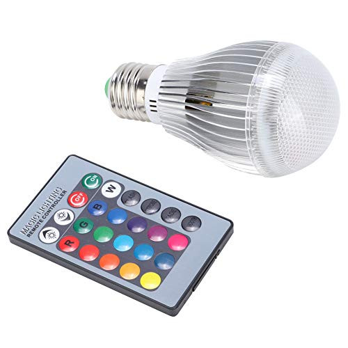 Mothinessto AC85-265V 10W E27 RGBW LED Light Bulb Colorful Decorating Lamp with Remote Control Daylight LED Light Bulbs