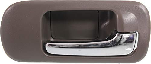 Evan-Fischer Interior Door Handle compatible with Honda Civic 01-05 Front RH Inside Chrome Brown -Taupe- Sedan EX/LX Models