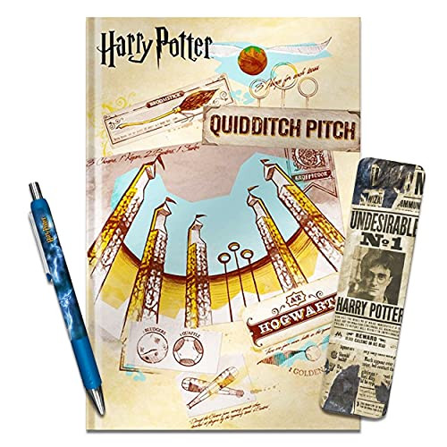 Harry Potter Diary and Pen Bundle Harry Potter Office Supplies ~ Premium Harry Potter Journal Notebook, Ballpoint Pen, Bookmark -Harry Potter Merchandise School Supplies-