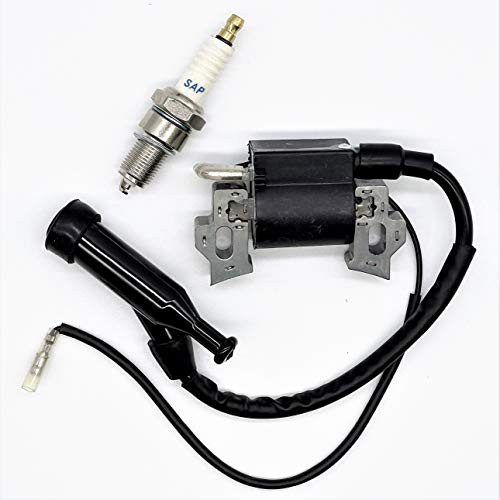 ProPart Ignition Coil with Spark Plug for Honda GX110 GX120 GX140 GX160 GX200 5.5hp 6.5hp Engine Generator Lawn Mower Motor