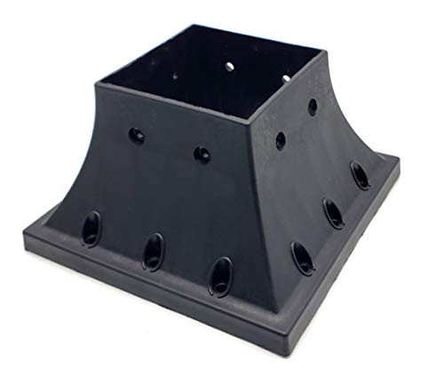 Wizard Heavy Duty Deck Porch Handrail Post Base Support Flange Cover Skirt Trim Anchor -1-