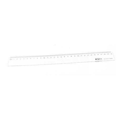 IIVVERR 30cm Calibration Measuring Tool Clear Plastic Straight Ruler for Students -Herramienta de medición de calibración de 30 cm Regla recta de plástico transparente para estudiantes