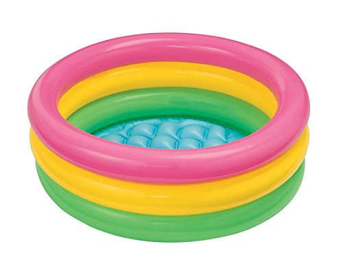 Intex Inflatable Pool, Floor, with 3 Tubes of Colours, 61 cm x 22 cm, 34 Liters