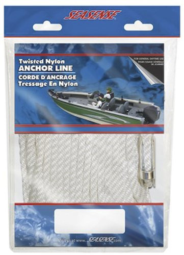 SeaSense Twisted Nylon with Thimble, 5/16-Inch X 75-Foot