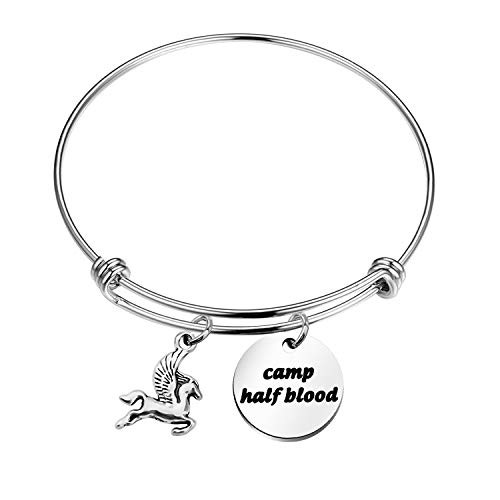 Camp Half Blood Bracelet Flying Horse Charm Bracelet Percy Jackson Jewelry Gift for Family Mythology Movie Gift -bracelet-