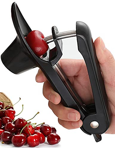 Cherry Pitter, Cherry Pitter Tool, Cherry Stoner Seed and Olive Tool Remover, Black