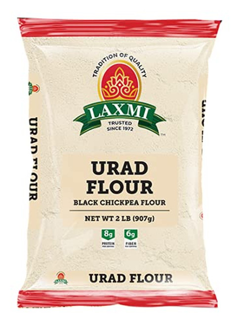 Laxmi Freshly Milled Urad Flour - White Lentil Flour -Gluten Free-, 2lbs