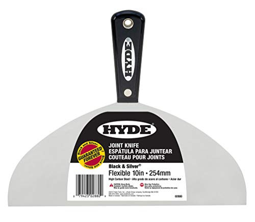 Hyde Tools 02880 10-Inch Flex Joint Knife, Black and Silver