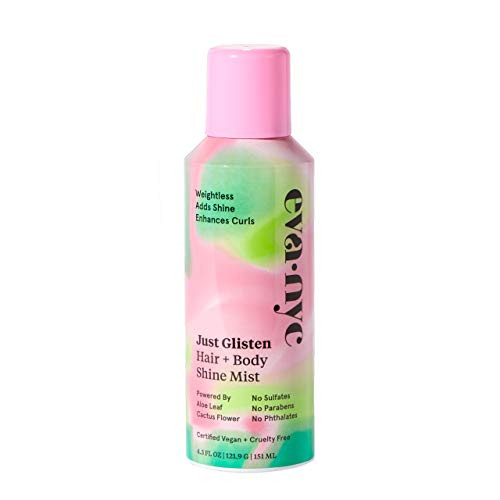 Eva NYC Just Glisten Hair  plus Body Shine Mist, 4.3 fl oz