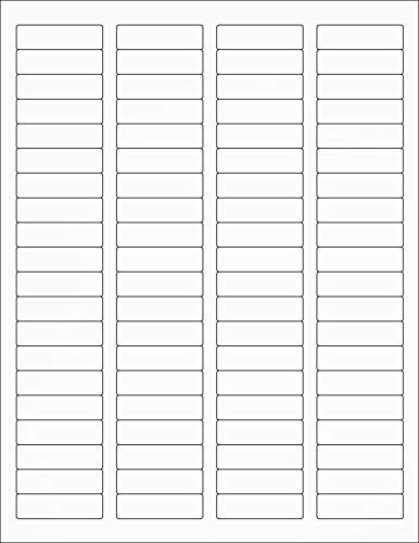 TYH Supplies Address Labels 0.5 x 1.75 Inch, White Matte, 4000 Labels, Laser  and  Inkjet Printer, Strong Adhesive, Compatible with Avery 8167 Template