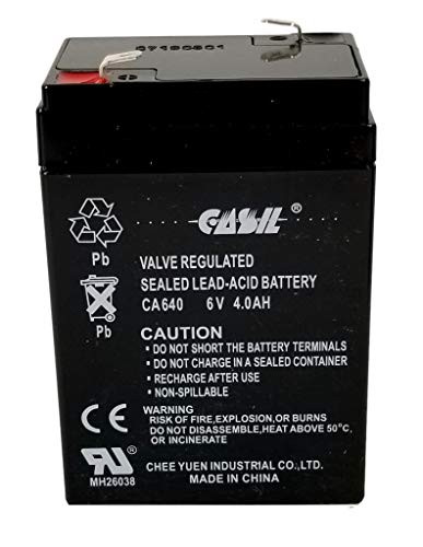 6 Volt 4 Amp Rechargeable Sealed Lead Acid 6v 4ah Battery F1 Terminals