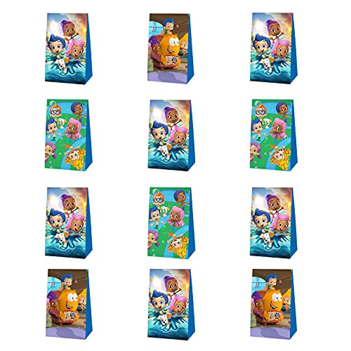 12 Pack Bubble Guppies Party Bags Bubble Guppies Birthday Party Supplies Party Favors Bubble Guppies Goodie Bag Candy Bags for Kids