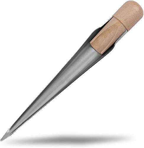 AGOOL Rope Splicing FID Stainless Steel Splicing Spike with Wooden Handle for Line Wire Diameter 1/8" 1/2" 1"