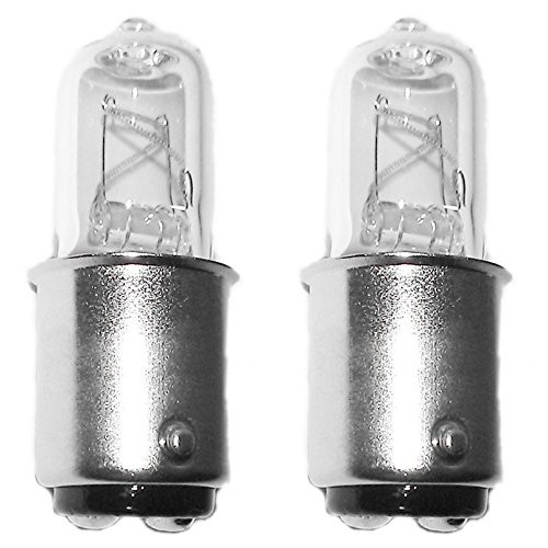 2-Bulbs Anyray A1772Y 35 Watt JD Type BA15D 35W DC Bayonet Base T4 Halogen Light Bulb, Clear 35Watts