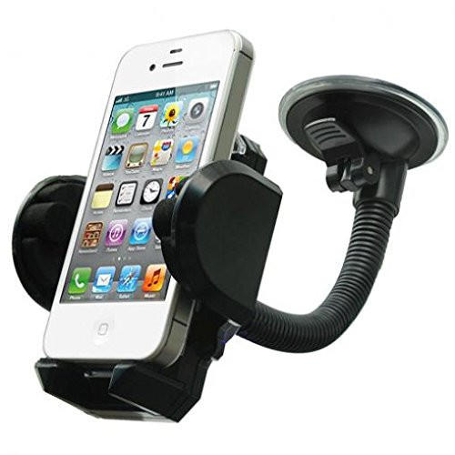Car Mount Windshield Holder Glass Cradle Swivel Dock Compatible with iPhone 11 - iPhone 11 Pro - iPhone 11 Pro Max - iPhone 6 - iPhone 6 Plus - iPhone 6S - iPhone 6S Plus - iPhone 7