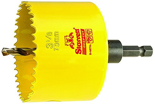 HSS BI-Metal, DEEP Cut Hole Saw with Arbor, 3-1/8" - 79MM Diameter