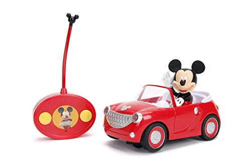 Jada Toys Disney Junior Mickey Mouse Clubhouse Roadster RC Car, 7" Red