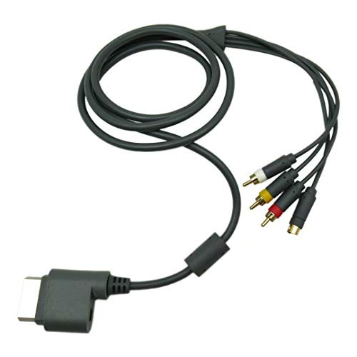 Vicue S Video Composite AV RCA Cable Cord for Xbox 360 Console