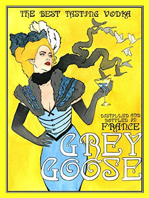 Saraheve Grey Goose Vodka Retro Novelty Bar/Pub Metal Tin Sign 12" X 8"