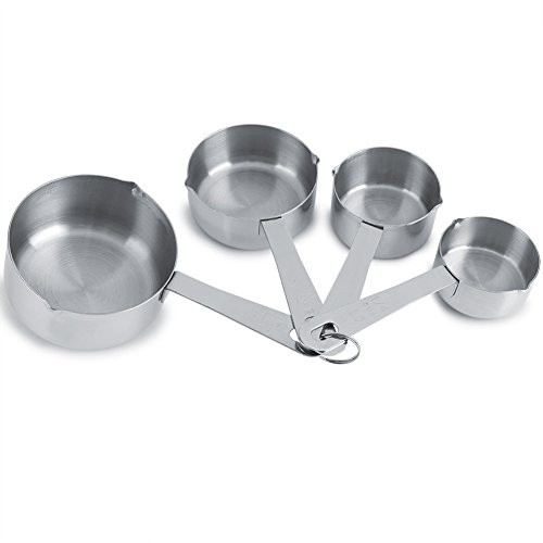 Alvinlite Measuring Cups Spoons Baking Tool Set Kitchen Cooking Tool for Rice Flour 4Pcs