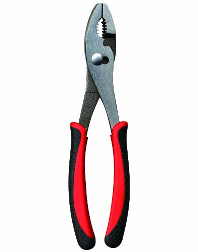 Task Tools T25353 10-Inch Slip-Joint Pliers, Rubber Grip