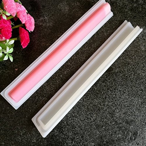 Echony Heart Shape Tube Column Silicone Soap/Candle Mold Embed Soap Making Supplies Tool