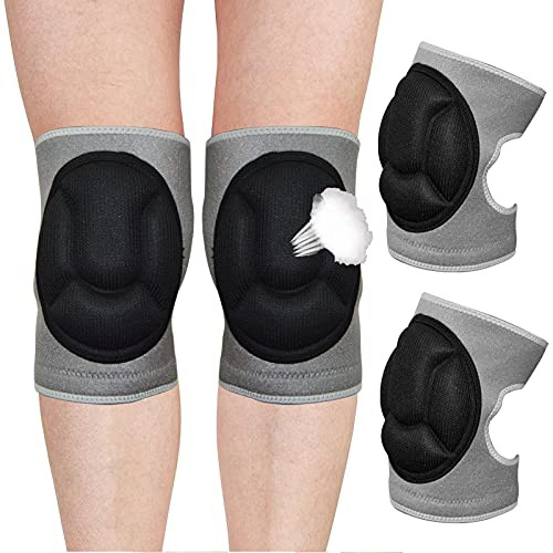 Knee Pads for Gardening, Non-Slip Kneeling Pad for Men Women Work, Adjustable Flooring Knee Protectors with Thick EVA Foam Padding for Cleaning Work Scrubbing Floors Pruning-1 Pair, L-