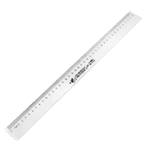 IIVVERR Students Plotting Clear Plastic 40cm Metric Straight Ruler Measuring Tool -Estudiantes que trazan la herramienta de medición de regla recta metrica de plástico transparente de 40 cm