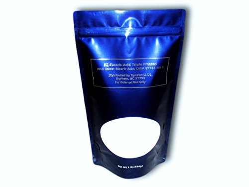 SZ Stearic Acid 16 Oz -Triple Pressed-. For DIY Cosmetics, Soap, Candles.