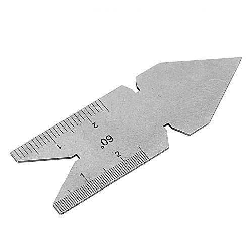 Measuring Lathe Tool Thread Pitch Gauge Stainless Steel Metric Screw ISO 60 Degree Inch Center Gauge