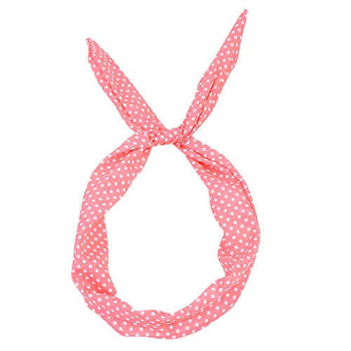 GLVSZ Twist Bow Wire Headbands Head Wrap Retro Bowknot Polka Dot Rabbit Ear Wired Hairbands Hair Holder Hair Accessory for Women Girls Burgundy GLVSZ Twist Bow Wire Headbands Head Wrap Retro Bowknot Polka Dot Rabbit Ear Wired Hairbands Hair Holder Hair Accessory for Women Girls Burgundy