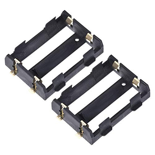 uxcell Battery Case Storage Box 2 Slots x 3.7V Battery Holder for 2 x 26650 Battery 2Pcs