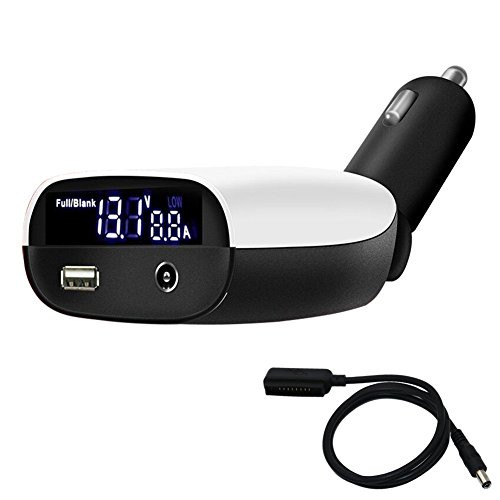 ZEEY Digital Display Car Charger for DJI Mavic Pro Battery & Remote Control 2 in 1 Car Cigarette Lighter Adapter for Mavic Pro Drone Battery & Phone