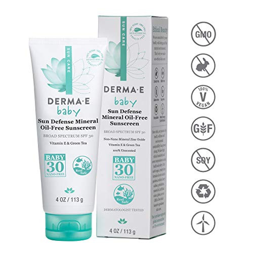 DERMA E Natural Mineral Sunscreen SPF 30 Baby -4oz- [Packaging May Vary-