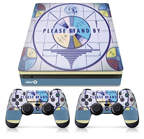 Controller Gear Officially Licensed Console Skin Bundle for PS4 Slim - Fallout - Please Stand By