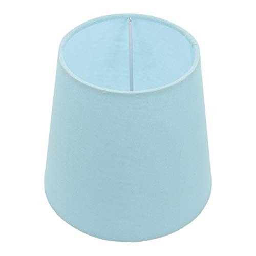 Uonlytech Floor Lamp Cover Shade DIY Table Lamp Fabric Barrel Lampshade European Style Chandelier Blue Lampshade Replacement for Home Shop