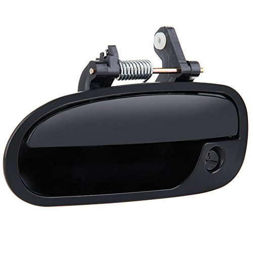 ECCPP Door Handle 1Pc Black Exterior Front Left Side for Honda Civic Corolla 1996 1997 1998 1999 2000