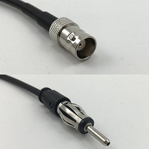 6 inch RGU178 BNC Female to AM/FM Male Pigtail Jumper RF coaxial Cable 50ohm Quick USA Shipping