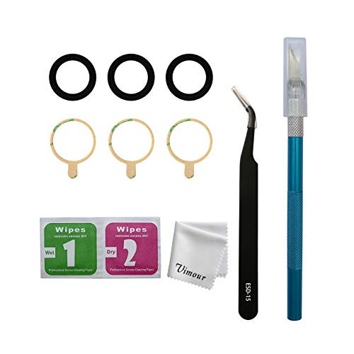 Vimour OEM Original Rear Camera Glass Lens with Adhesive and Repair Toolkit Replacement for Galaxy S21 G991U and S21 plus G996U All Carriers