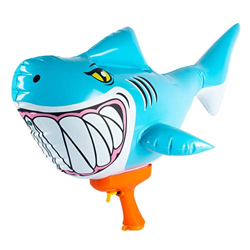 SwimWays Blow Up Blaster - Inflatable Shark Water Blaster Pool Toy SwimWays Blow Up Blaster - Inflatable Shark Water Blaster Pool Toy