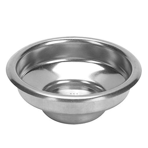 idalinya 58mm Single/Double ilter Basket, Doses Filter Basket Semi-Automatic Coffee Machine Bottomless Handle Filter-Single Share-