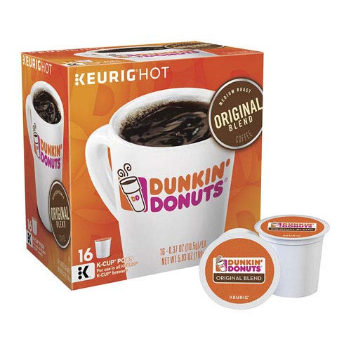 Dunkin' Donuts Original Blend Coffee K-Cup Pods - 16 CT