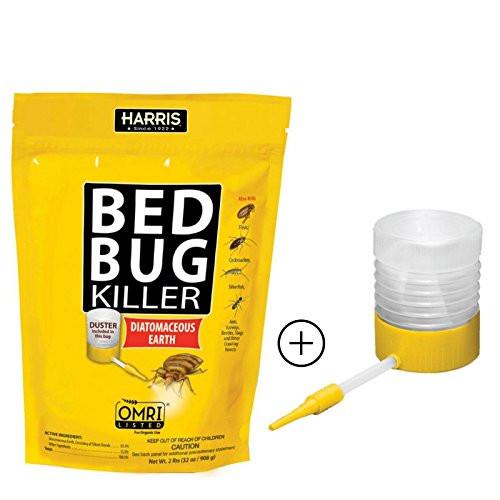 HARRIS Bed Bug Killer, Diatomaceous Earth -2lb with Duster-