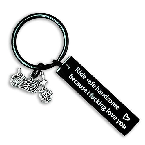 Kivosliviz Motorcycle Keychain Jewelry Gift Ride Safe Handsome Because I Love You Motorcycle Biker Jewelry Kivosliviz Motorcycle Keychain Jewelry Gift Ride Safe Handsome Because I Love You Motorcycle Biker Jewelry