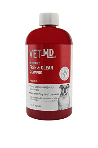 VetMD Medicated Shampoos and Sprays for All Dogs Best Medicated Shampoo for Dogs with Sensitive Skin Free  and  Clear Shampoo | Medicated Dog Shampoo for Pets
