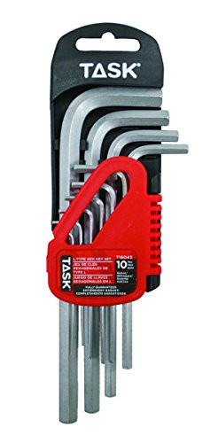 Task Tools T16043 L-Type Hex Key Set, Long Metric, 10-Piece