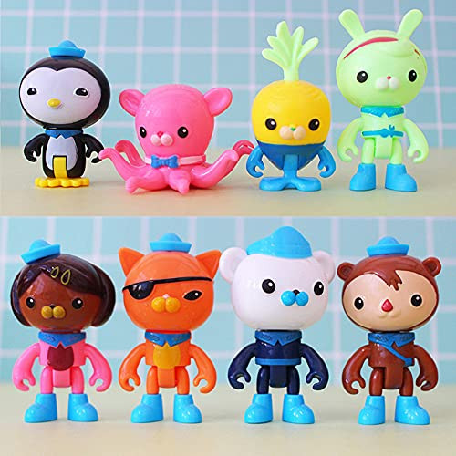 8PCS Octonauts Cake Topper and Octonauts Cake decoration Octonauts Theme Birthday party supplies