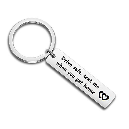 Driver Keychain Drive Safe Text Me When You Get Home Sweet 16 Gift Trucker New Driver Gift -Drive Safe Text Me- Driver Keychain Drive Safe Text Me When You Get Home Sweet 16 Gift Trucker New Driver Gift -Drive Safe Text Me-