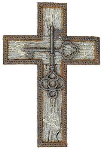 LL Home Cross Keys ON Slate Home Decro One Size Grey