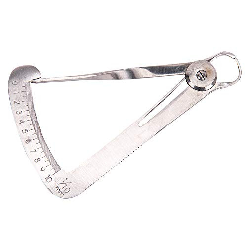 Stainless Steel Dental Gauge Crown Measuring Spring Wax Caliper Vernier 0-10mm Diamonds Jewelry Stones Measure Tools for Dental Lab